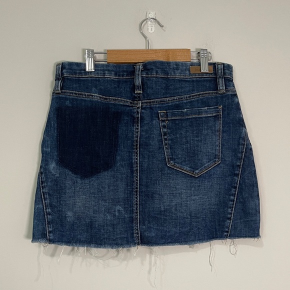 Blank NYC Womens Jean Skirt Size 27 Blue Unfaithful Denim Mini - Picture 5 of 10
